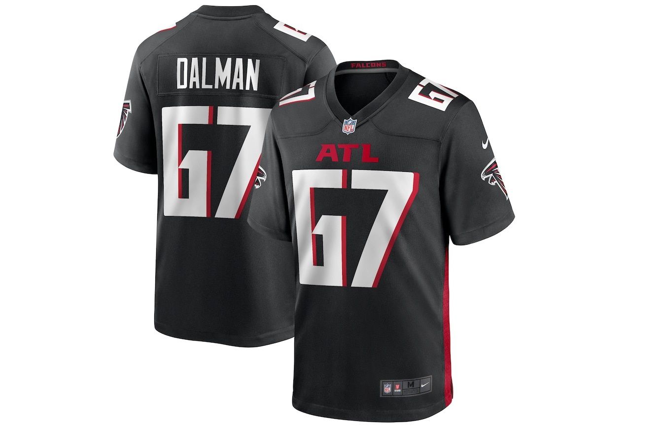 Men Atlanta Falcons #67 Drew Dalman Nike Black Game NFL Jersey->atlanta falcons->NFL Jersey